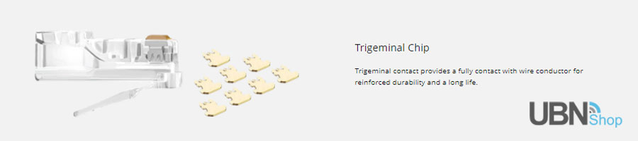 Trigeminal Chip - Trigeminal contact provides a fully contact with wire conductor for reinforced durability and a long life.