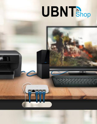 UniFi Switch Mini powered by 802.3af/at PoE switch, PoE Adapter, or 5V, 1A USB-C power adapter.