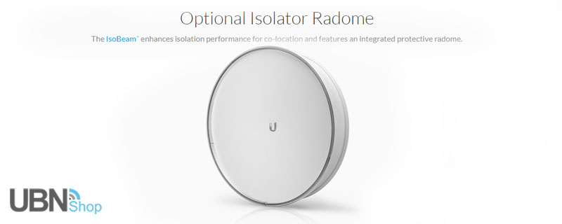 Optional Isolator Radome - The IsoBeam™ enhances isolation performance for co-location and features an integrated protective radome.