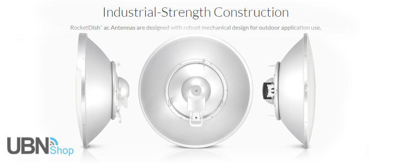 Industrial-Strength Construction - RocketDish™ ac Antennas are designed with robust mechanical design for outdoor application use.