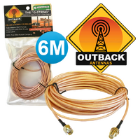 The "G-STRING" SMA Extension Cable Low Loss RG-316, Male to Female 6M.