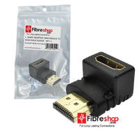 L Shape HDMI Female to HDMI Male 3D 4K Adapter Elbow 90 Degree