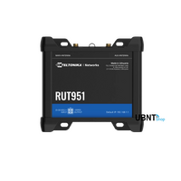 RUT951 Industrial Cellular Router, 4G LTE (Cat 4), Dual SIM,WI-FI, Automatic WAN Failover, PSU included by Teltonika
