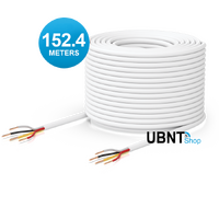 Ubiquiti Door Lock Relay Cable, 500-foot (152.4 m) Spool of Two-pair, low-voltage Cable, 36V DC, Solid bare copper, White
