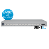 Ubiquiti UniFi Network Switch, 24-Port, POE 400W, (8) 2.5GbEPoE++, (16) GbE Ports - (8) PoE+, (8) PoE++, (2)10G SFP+, Layer3, Rack Mount