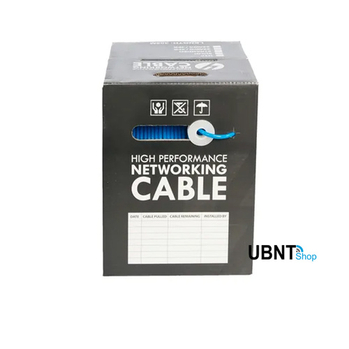 CAT6 LSZH LAN Ethernet Cable 305m - Reel Box: Blue