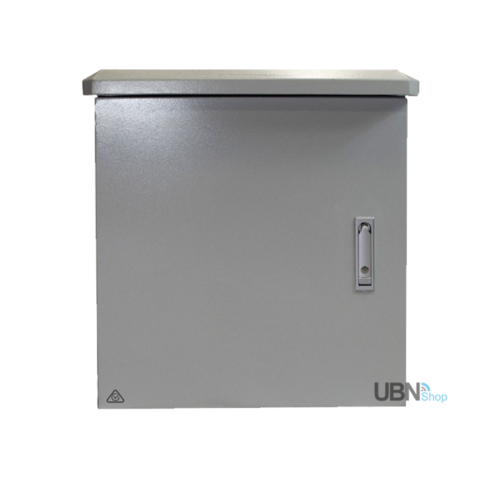 9RU 600mm Wide x 400mm Deep Grey Outdoor Wall Mount Cabinet. IP65