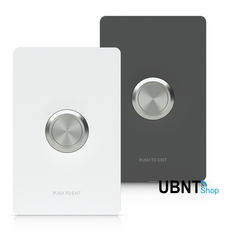 Ubiquiti Access Button, Push-to-exit Button Designed For UniFi Access Hubs, Contacting Rate 30V DC, 2A, Indoor Only