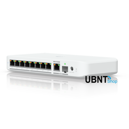 USW-Flex-2.5G-8-PoE UniFi Compact 8 Port Gigabit Desktop Switch with POE